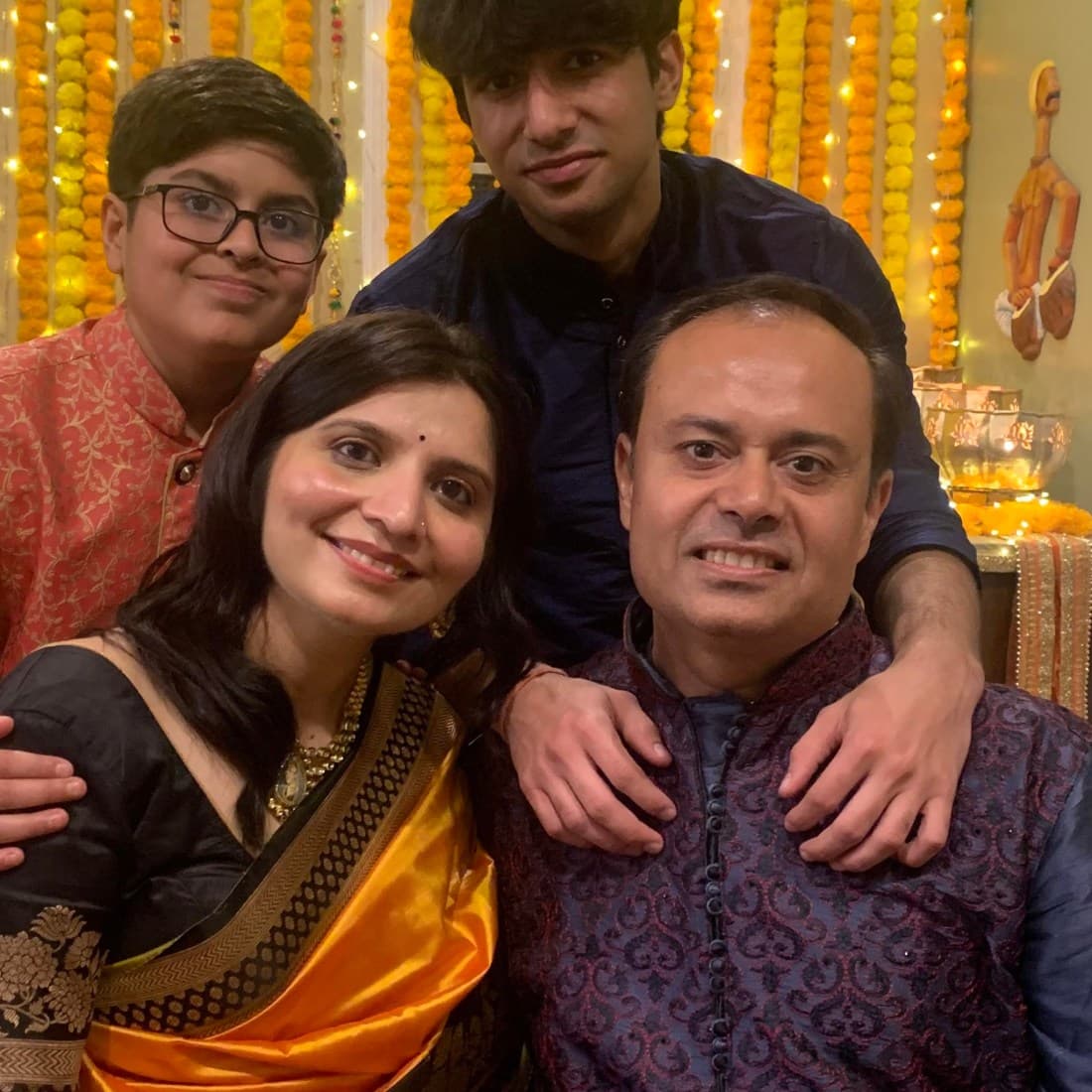 Mayuri with her family