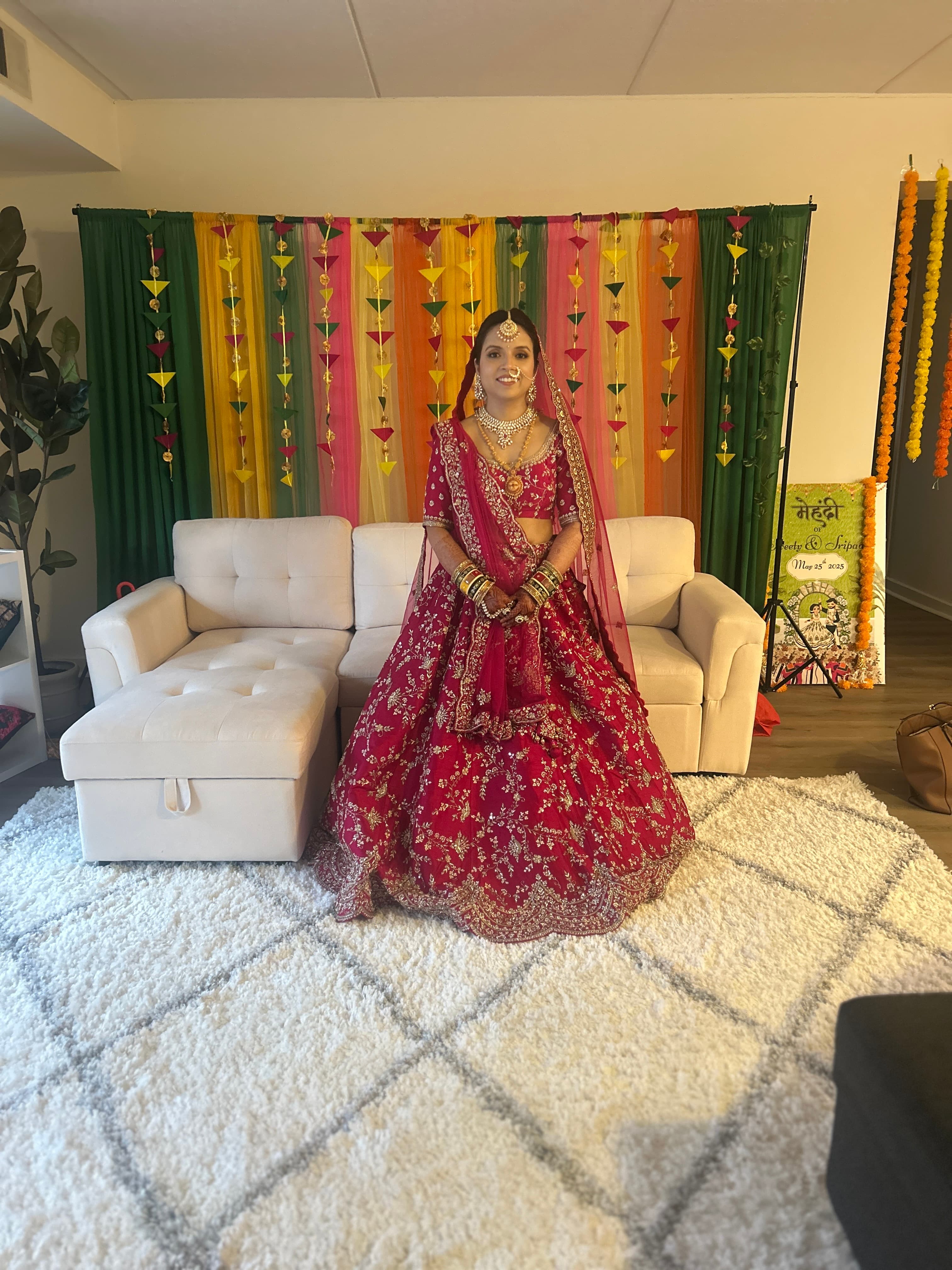 Bridal makeup and mehndi work by Mayuri Kakkad