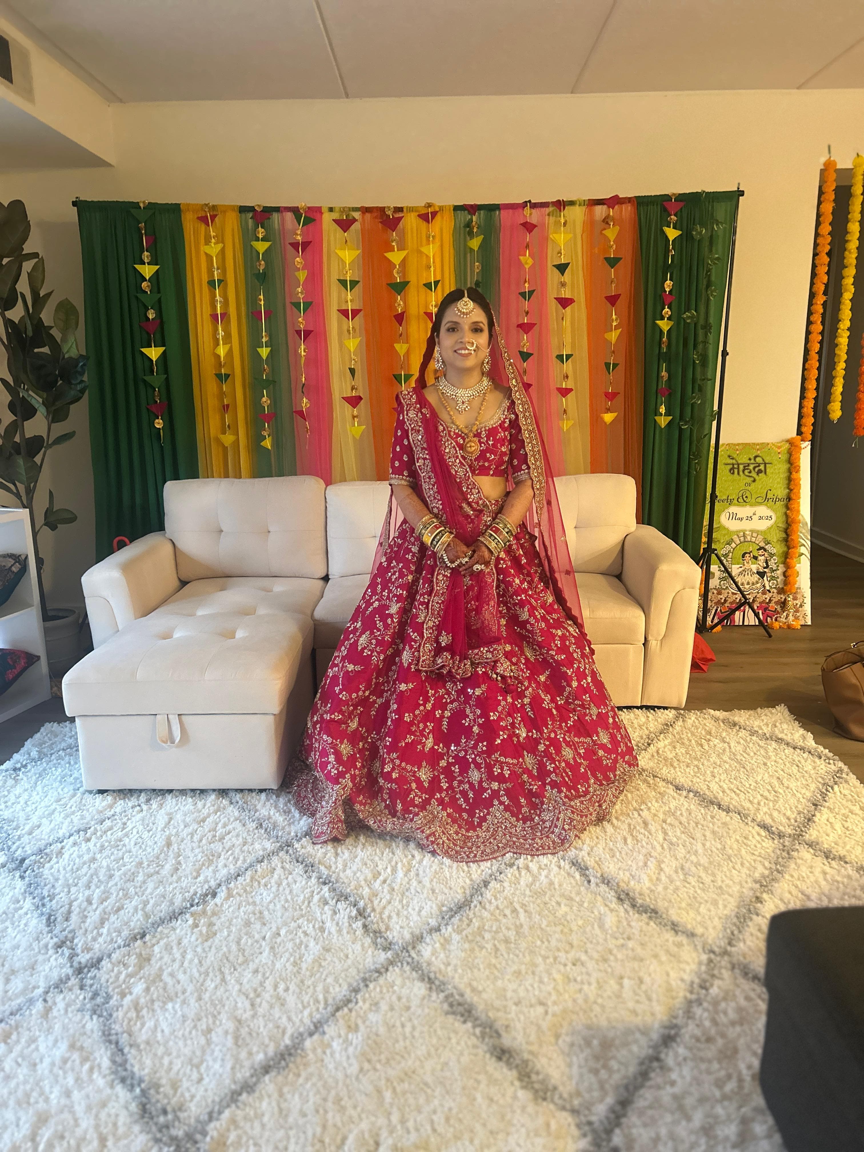 Bridal makeup and mehndi work by Mayuri Kakkad
